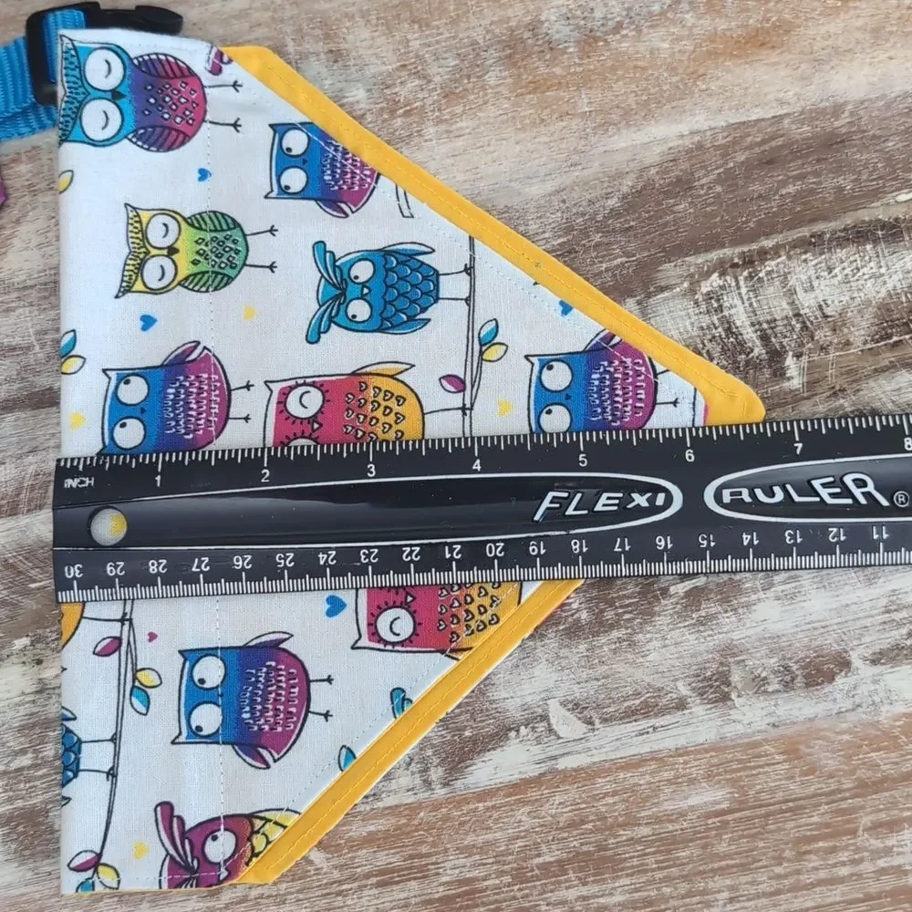 Hand Crafted Over the Collar Dog/Cat Bandanas Set of 3, Size Small